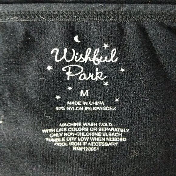 Wishful Park Black Tank Top Medium Spaghetti Strap - Picture 3 of 3